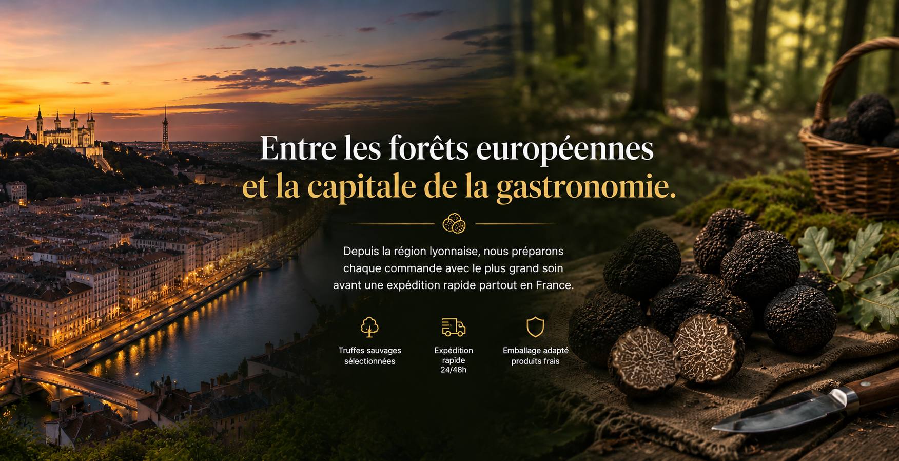 Entre les forêts européennes et la capitale de la gastronomie